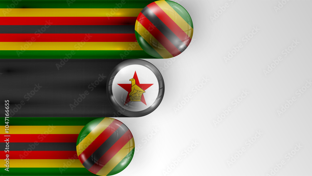 Aufkleber background flag of zimbabwe graphic and label. element of impact for the use you want to make of it.