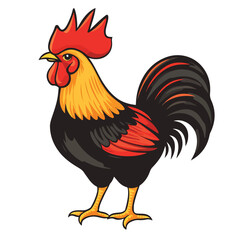 Fototapeta premium Modern Rooster Vector Logo Design Template for Branding and Marketing Materials