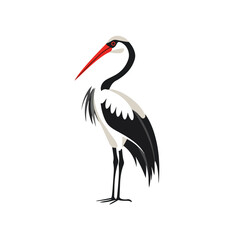 Obraz premium Elegant Stork Vector Logo Design Template for Professional Use