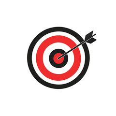 Target Vector Logo Design Template Illustration