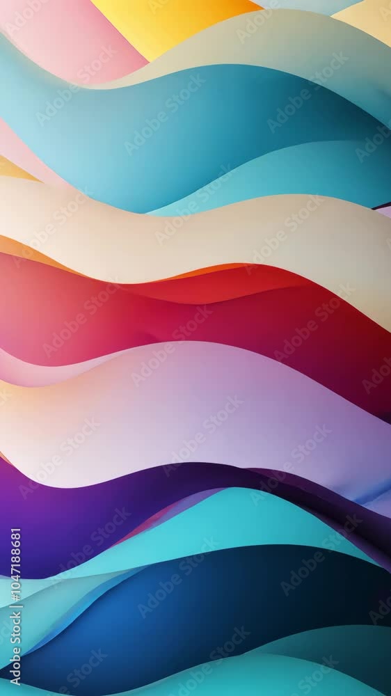 Poster abstract background flowing creating colorful wave pattern