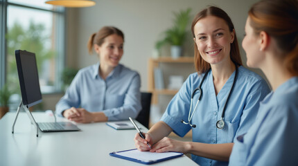 Professional Doctor Consultation and Healthcare Advice Stock Photo: Trustworthy Medical Care and Patient Consultation Image