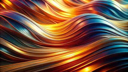 Naklejka premium Wavy Lines of Different Thickness in Abstract Art for Modern Design and Creativity