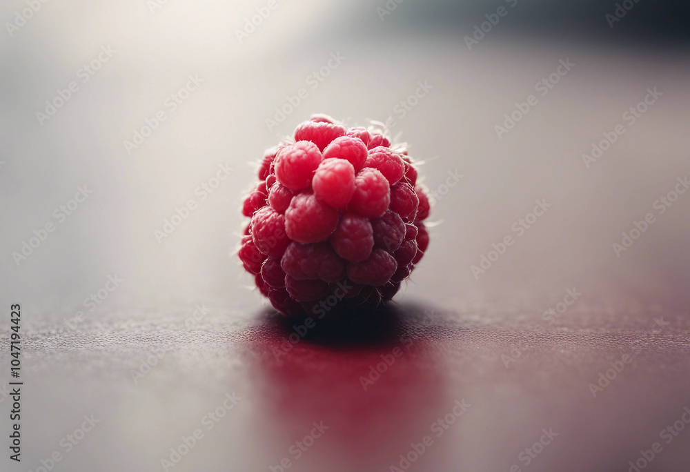 Aufkleber raspberry isolated on white background full depth of field