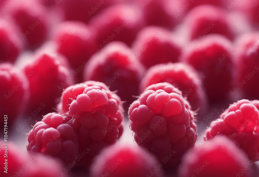 Aufkleber raspberry isolated on white background full depth of field