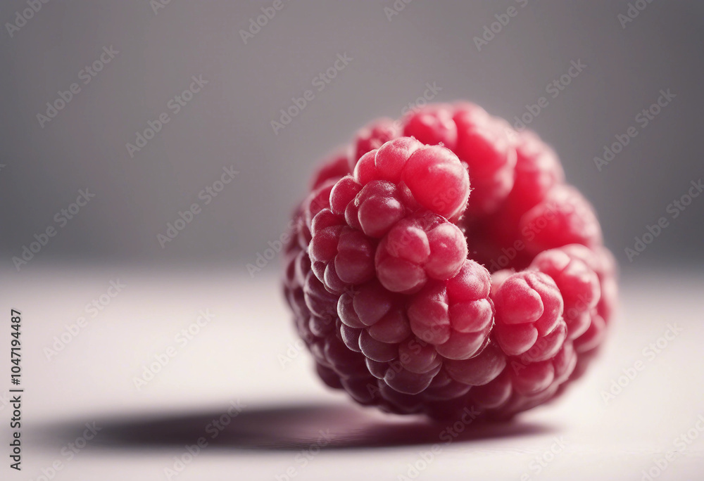 Aufkleber raspberry isolated on white background full depth of field