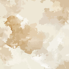 Vintage Vector Watercolor Art Background on Old Paper