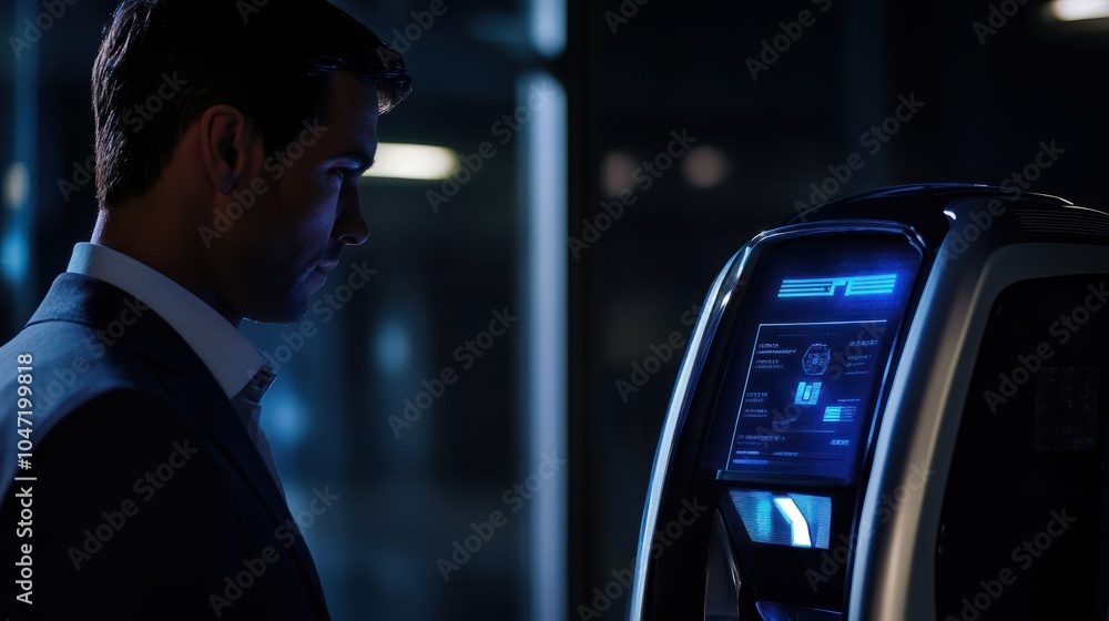 Poster chatgpt chat concept ai, artificial intelligence. businessman using technology smart robot ai, enter