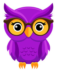Obraz premium owl education logo for university college school and your business or company vector illustration isolated on white background