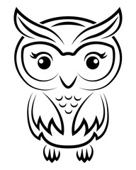 owl education logo for university college school and your business or company vector illustration isolated on white background