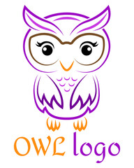 owl education logo for university college school and your business or company vector illustration isolated on white background