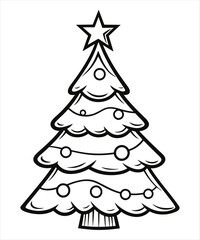 Christmas Tree Vector Silhouettes Collection