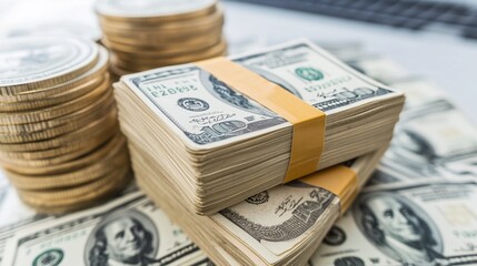 Fototapeta premium money,generated ai