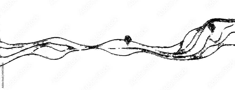 Poster single line drawing of map location pointers. map pin or navigation pointer with route or way. moder