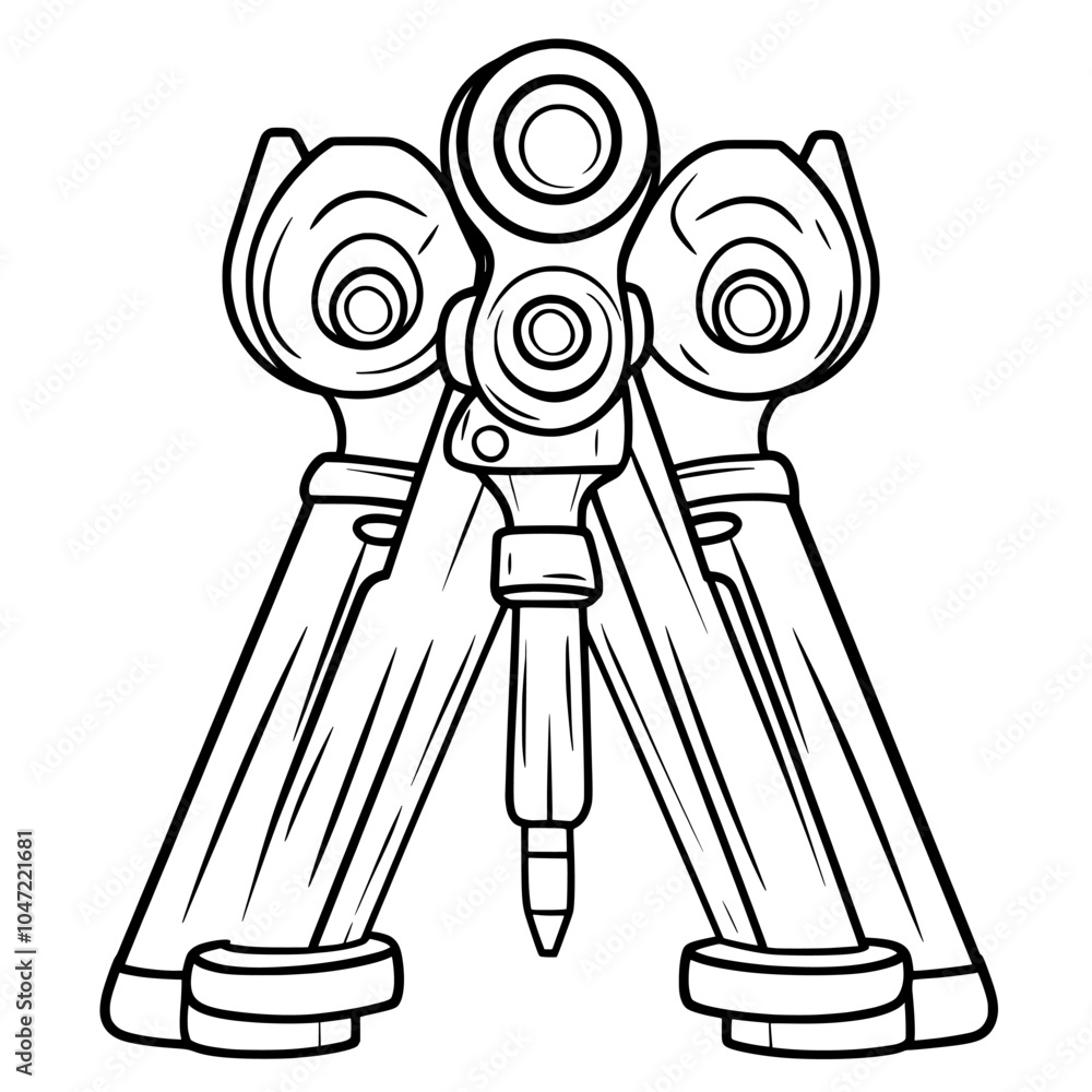 Poster an architect's size sketch icon line in a trendy design
