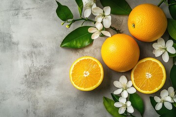 A group of oranges arranged neatly on a table surface