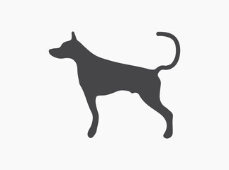 A dog silhouette vector illustration