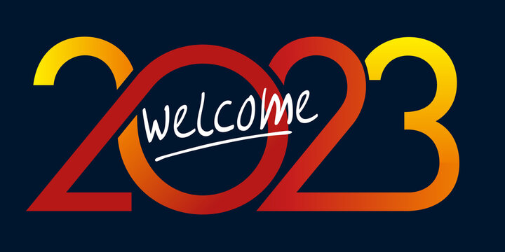 Carte de v&oelig;ux au graphisme original pour souhaiter la bienvenue &agrave; l&rsquo;ann&eacute;e 2025. Elle montre une succession de courbes de couleur rouge et jaune sur un fond noir.