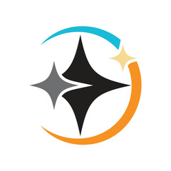 Sparkle stars vector icons