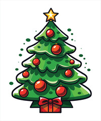 Christmas Tree Vector Silhouettes Collection