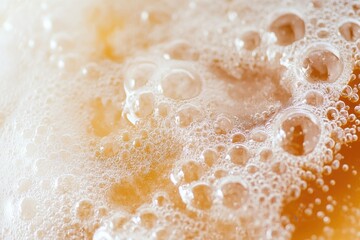 Fototapeta premium Close-Up of Bubbles Rising in Clear Glass