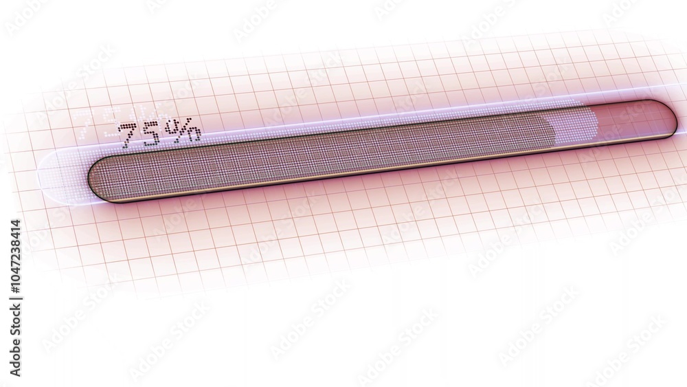 Poster white background waiting loading bar 3