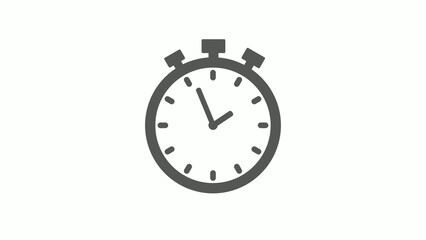 Stop watch clock gray color