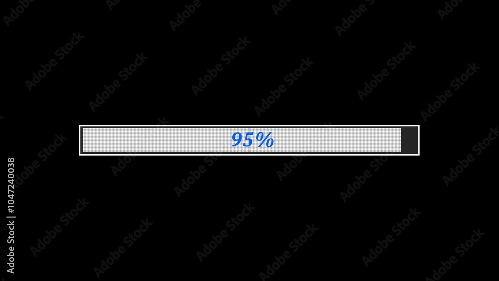Poster white waiting loading bar 3