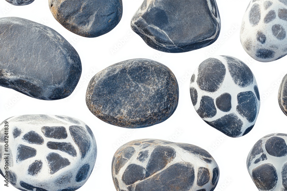 Poster a collection of distinctively designed rocks, great for use in travel or adventure-themed projects