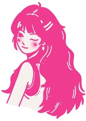 Women girl cute avatar