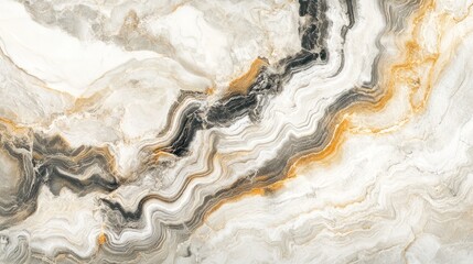 Fototapeta premium Beige and white marble with seamless swirls, creating a fluid and dynamic texture.