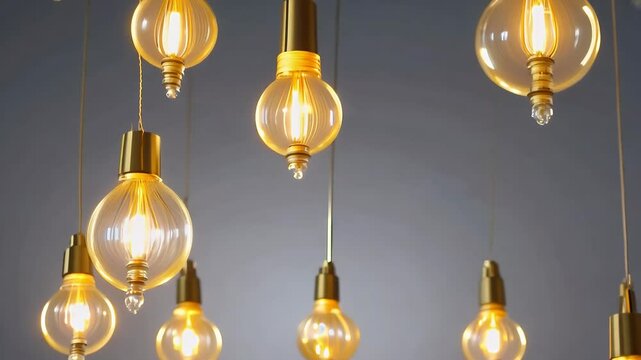 charming 3D animation showcases festival string lights gently hanging creating warm ambiance flickering light effect transparent background stunning 4K quality garland bulb christmas lantern summer