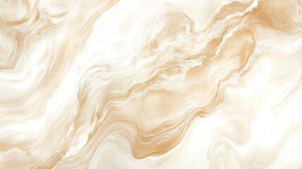Obraz premium Dynamic fluid marble pattern with neutral beige tones and smooth swirls.