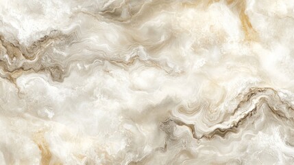 Obraz premium Fluid abstract marble design with neutral tones, soft swirling patterns in beige.