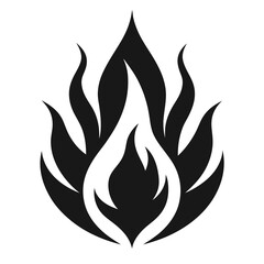  -mystic-flames--silhouette vector art illustration