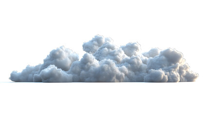 Soft fluffy clouds against a bright sky