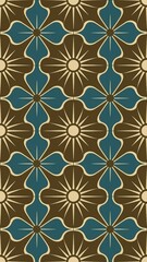 Fototapeta premium Seamless pattern with flowers