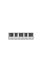 Obraz premium teclado piano dibujo