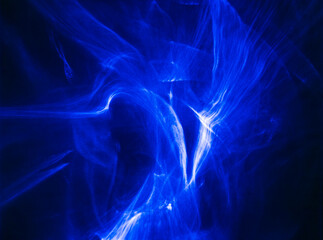 Blue light pattern on textured surface