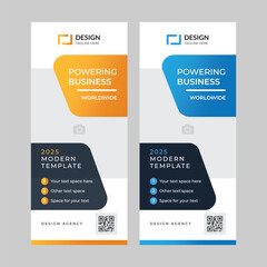 Roll up business template layout brochure leaflet-vector Eps 10 use Editable. Personalized real estate post card design template for a real estate firm
