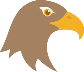 Hawk icon vector and color graphic design, Hawk logo vector, Animal of Hawk head vector illustration