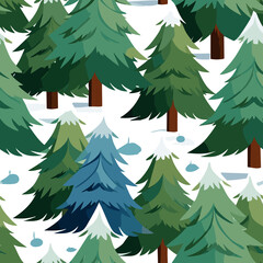 Obraz premium Background with Christmas trees decoration.