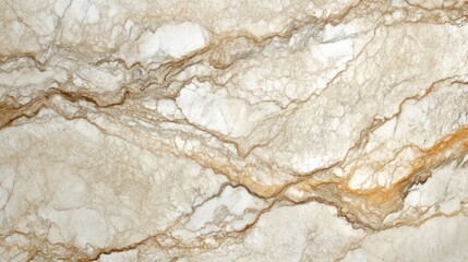 Fototapeta premium White marble with beige accents, creating a calming and smooth swirling marble pattern.