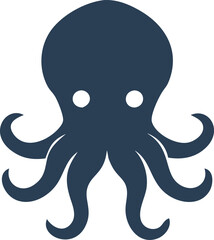 Octopus icon vector, color graphic, Octopus logo vector, animal of Octopus head vector illustration design.