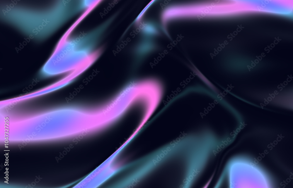 Canvas Prints abstract liquid gradient background. chrome backdrop