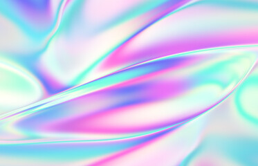 Abstract Liquid Gradient Background. Chrome Backdrop