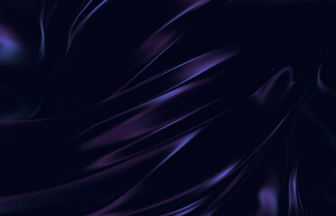 Abstract Liquid Gradient Background. Chrome Backdrop