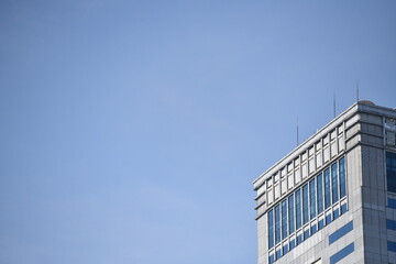 building in the city with blue sky weather