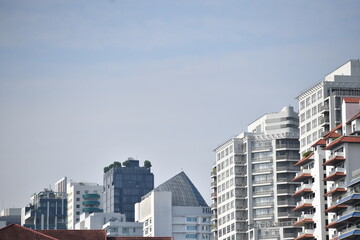 building in the city with blue sky weather