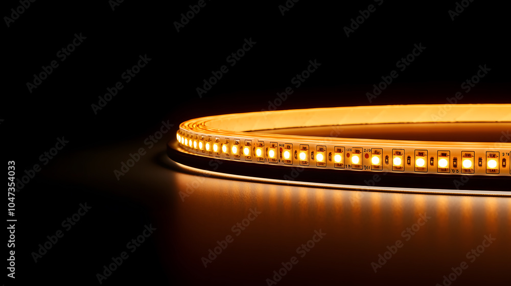 Poster warm and soft led strip lighting: creating a cozy and inviting atmosphere with ambient glow